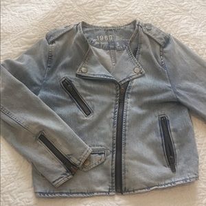 Gap Motorcycle Jean Jacket